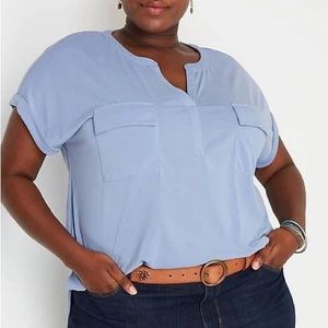 J. Jill so soft knit camp shirt